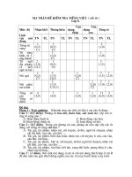 Bài KT TViệt 8- tiết 60- ma trận