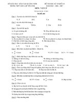 Kiểm tra Vật lý 10