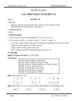 chủ đề 1  tự chọn lớp 7