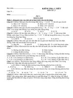 kiem tra 1 tiet ky I ban co ban