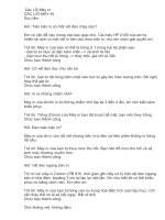 các lỗi khi sử sụng máy in