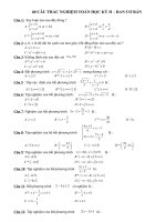 60 câu hỏi trắc nghiệm HK II (Ban cơ bản)