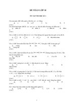 Đề toán lớp  10-3