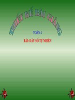 Dãy số tự nhiên - GADT toán 4