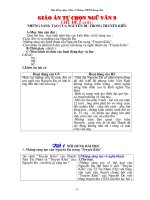 Giáo án tự chọn Ngữ văn 9