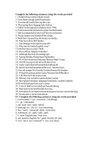 Bai tap Making sentences