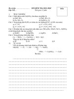 Kiểm tra 15 phút (cơ bản)