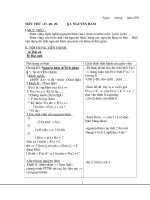 Giáo án Đại số 12 chương III