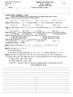 Đề kiểm tra học kì 1 toán 9