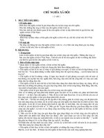 Bài 8: Chủ nghĩa xã hội