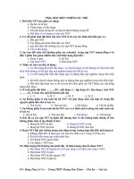 100 câu trắc nghiệm đột biến NST