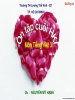 Ôn tập HKI -Môn TV phần 2