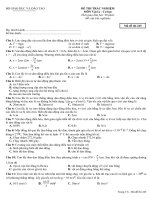 đề thi khảo sát phàn cơ khối 12 CT mới