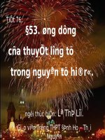 Bài 53: Ứng dụng của thuyết lượng tử trong nguyên tử hiđrô