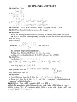 ĐỀ TỰ LUYỆN MTBT LỚP 9