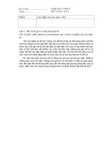 đề kiểm tra 15 phút văn 6 kỳ II