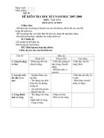 Kiểm tra Vật lí 8