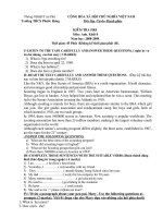 đề thi hkI Ngoại Ngữ 8