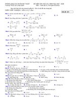 Kiểm tra toán 8 học kỳ I