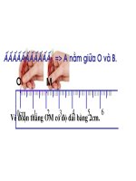 Vẽ đoạn thẳng cho biết độ dài