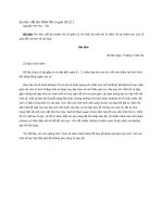 Bài văn thăm hỏi cô giáo