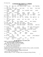 Grammar and exercises 10