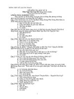 Đề kiểm tra học kì II lớp 10 năm học 2007-2008