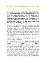 Bí quyết của người giao tiếp thành công