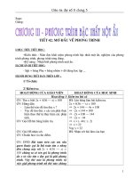 Giáo án Đại số 8 chương III