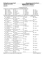 Mot vai mau bai kiem tra