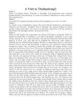 Nội dung bài nghe: A visit../Alison../Aid ..(hay)