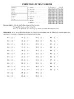 Đê thi thử đại học Trường THPT Cao thắng