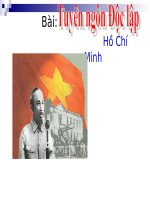 Bài 1: Tuyên ngôn Độc lập