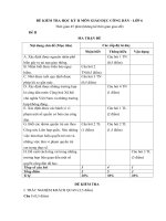 Đề kiểm tra GDCD 6 - Đề số 4