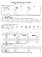 BÀI TẬP BỒI DƯỠNG