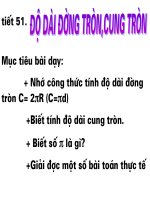 Chương III - Bài 9: Độ dài đường tròn, cung tròn