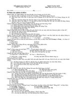 Bài kiểm tra trắc nghiệm đề 3 lop10