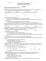 Kiểm tra 45 phút Vật lý 11