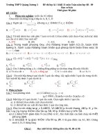 thi học kì 1 khối 11 đề lẻ cơ bản