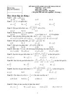 Đề thi & đáp án tuyển sinh 10 Đại trà Môn Toán 2