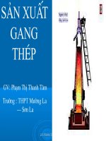 sản xuất gang thép