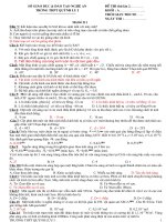 Đề thi thử đại học năm 2008