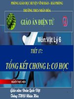 Giáo án Vật Lý 6-Tiết 17