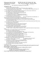 Kiểm tra GDCD 8 tiết 9