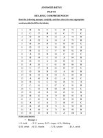 Reading Comprehension-English11 (answer key)