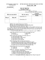 Đề thi HSG cấp tỉnh (07-08)