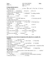 Kiểm tra học kỳ AV khối 7(cực hay)