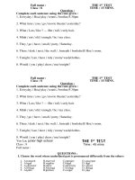 newest for 1st  test