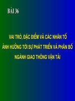 Dia li nganh giao thong van tai