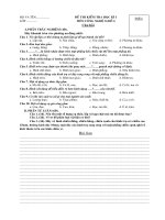 đề kiểm tra học kì I